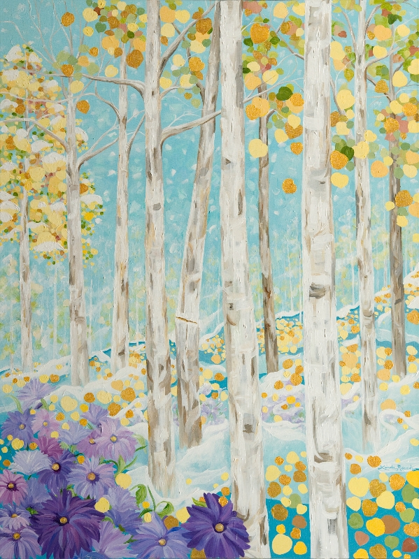 Sunlight and Snowflakes by artist Linda Rauch